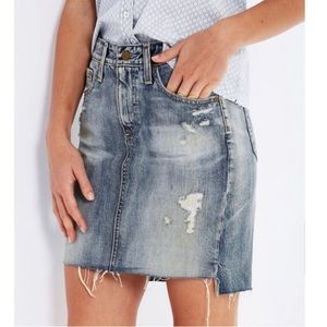 Ag Adriano Goldschmied The Erin Pencil Jean Skirt Size 31R, 100% Cotton